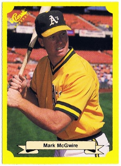 McGwire, Mark 1987 Classic Yellow Rookie
