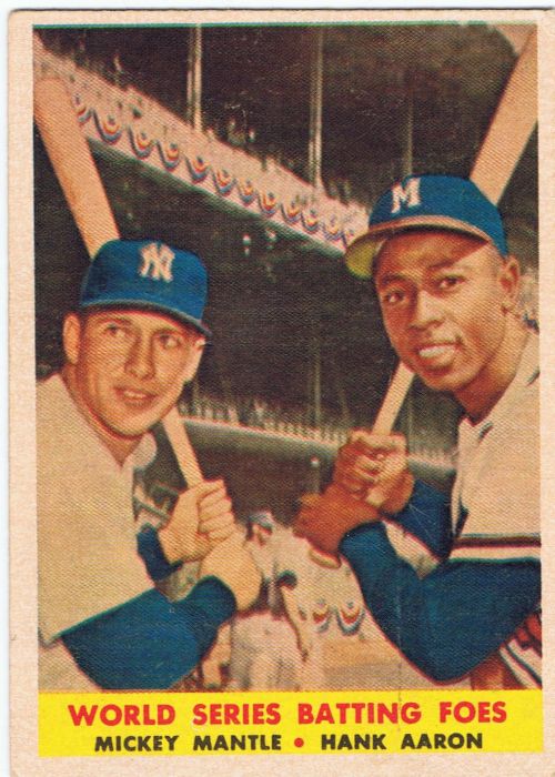 Baseballer - Throwback to when Hank Aaron, Mickey Mantle