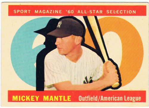 Mantle, Mickey 1960 Topps All-Star | RK Sports Promotions