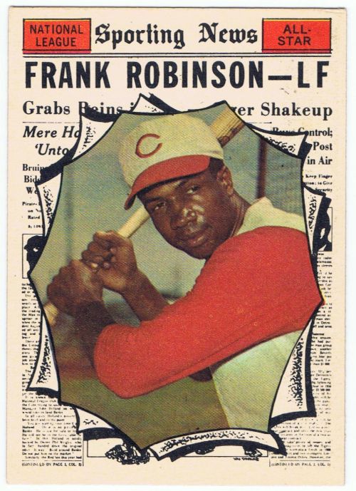 Frank Robinson Autographed 1961 Topps Card #581 Cincinnati Reds